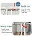 Fairy Baby Narrow Baby Gate 27 Inch to 29 Inch Wide, Small Auto Close Walk Through Safety Gates Pressure Mounted for Stairs Doorways Kids or Pets,White