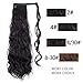 Stamped Glorious 24 Inch Long Ponytail Extensions, Natural Black, Size 24 Inch