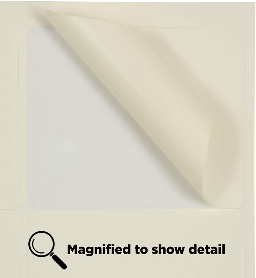 JAM PAPER Shipping Address Labels - Large - 3 1/3 x 4 - Ivory - 120/Pack : Office Products