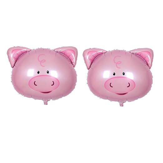 Toyvian balón Cerdo balón de Cerdo Peppa, 2pcs Animales balón de ...