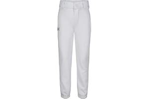 Under Armour Boys Baseball Pant, Belt Loops, Logo, Snap Closure, Comfortable & Durable