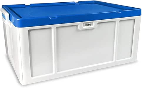DaFei - Caja de Almacenamiento con Tapa, 53 L, plástico, Resistente