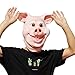 PartyCostume – Happy Pig Mask – Halloween Party, Funny, Cute Latex Animal Mask