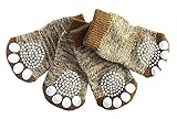 Mable Ruth Pet Dog & Puppy Nonslip Socks Comfortable Shoes Boots With Rubber Reinforcement - Set of 4 Breathable Soft, and Nonslip Knit Socks For Dogs - Comfortable Sock Design for Pet Dogs (Medium)