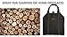 Firewood Log Carrier, Waxed Canvas With Hook-and-Loop Fastener Strap Handle For Heavy Duty Use (Large Size)