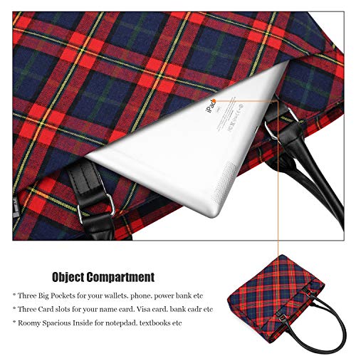 image for Laptop Tote Bag DTBG 15.6 Inch Women Shoulder Bag Canvas Briefcase Cas