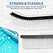 The Lazy Sharks Pool Cleaning Brush, Set of 3, Swimming Pool Brush Head for Cleaning Pool Walls, Cleaning Scrub Brush, Sizes 18, 10 Inches