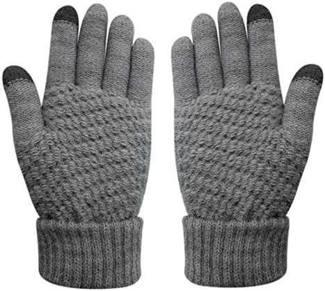Women Girls Touch Screen Winter Gloves Soft Warm Knit Mittens Windproof Texting Gloves