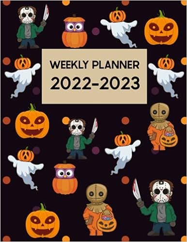 Halloween 2023 Calendar Amazon - 2022-2023 Weekly Planner: Spooky Halloween Two Year Calendar,  Diary, Agenda, Planner With To Do Lists, Notes, Goals- Great Halloween  Gift: Adk, James: 9798484519910: Books
