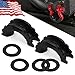 YITAMOTOR Pack of 2 D-Ring Shackle Isolators Washers Kit Fits 3/4 Inch Shackle 2PCs Shackle Isolators and 4PCs Washers Rattling Protection Shackle Cover