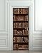 WonderlandWalls Sticker for Door/Wall/Fridge - Antique books shelfs. Peel & Stick Removable Mural, Decole, Skin, Wrap, Decal, Cover, Poster