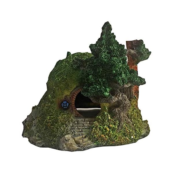 GCSEY Decorazione Acquario Rettilario Hole Casa Shelter Fish Tank Ornament Rockery Paesaggistica GCSEY Decorazione Acquario Rettilario Hole Casa Shelter Fish Tank Ornament Rockery Paesaggistica