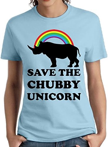 VVTV56E Save The Chubby Unicorn Funny Rhino Female Fashion Designed Short Sleeve T Shirt 100 Cotton