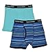 Calvin Klein Boys 2 Pack Black & Blue/Light Blue Striped Boxer Briefs