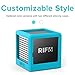 RIF6 RF00062 Sound Cube Small Bluetooth Rechargeable Portable Mini Speaker with up to 12 Hour Playtime Full High Definition Sound & Robust Bass for Smartphones Tablets & Laptops Silver
