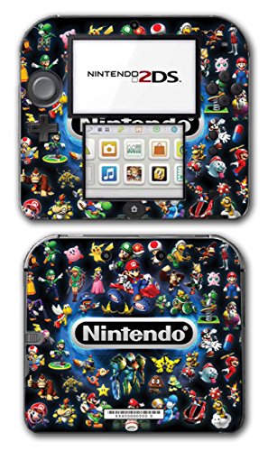 Nintendo Characters Mario Luigi Link Pikachu Bowser Samus Wario Yoshi Zelda Video Game Vinyl Decal Skin Sticker Cover for Nintendo 2DS System Console Protector Nintendo Characters Mario Luigi Link Pikachu Bowser Samus Wario Yoshi Zelda Video Game Vinyl Decal Skin Sticker Cover for Nintendo 2DS System Console Protector