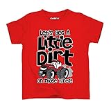 Short Sleeve Get Dirt On Those Tires Case IH Cartoon Tractor Toddler T-Shirt