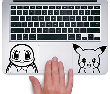HVD-Squirtle and Pikachu Pokemon - Trackpad Apple Macbook Laptop Vinyl Sticker Decal