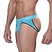 YiZYiF Men's Backless Bikini Jockstrap Briefs Underwear Blue Small