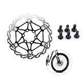 Mountain Bike Type Floating Brake Disc Rotors Bicycle Brake Pad Cycling Accessory with 6 pcs T25 Screws