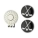 GOLTERS Assorted Color Golf Club Ball Marker and Magnetic Golf Hat Clip (Black)