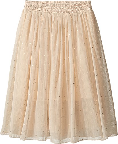 Stella McCartney Kids Baby Girl's Amalie Long Flowy Skirt w/ Gold Polka Dots (Toddler/Little Kids/Big Kids) Beige Skirt