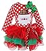Eyekepper Little Girls' Christmas Polka Dot Bow Tulle Splice Princess Tutu Dress