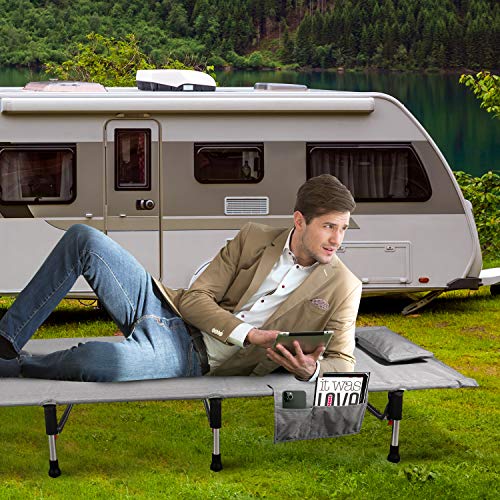 CAMPMOON Ultra Lightweight Backpacking Cot for Tent, Upgraded Sturdy