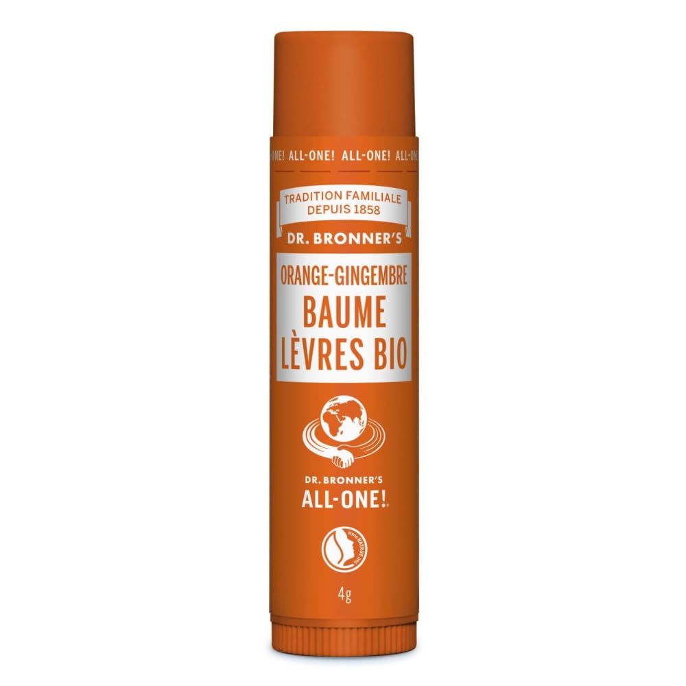 Dr Bronner's Organic Lip Balm 4g - Orange-Ginger