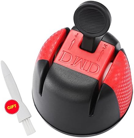 Topisun Knife Sharpener 2 Stage Diamond Coated Sharpening Wheel System With PowerGrip For Straight and Serrated Knives 2017 New