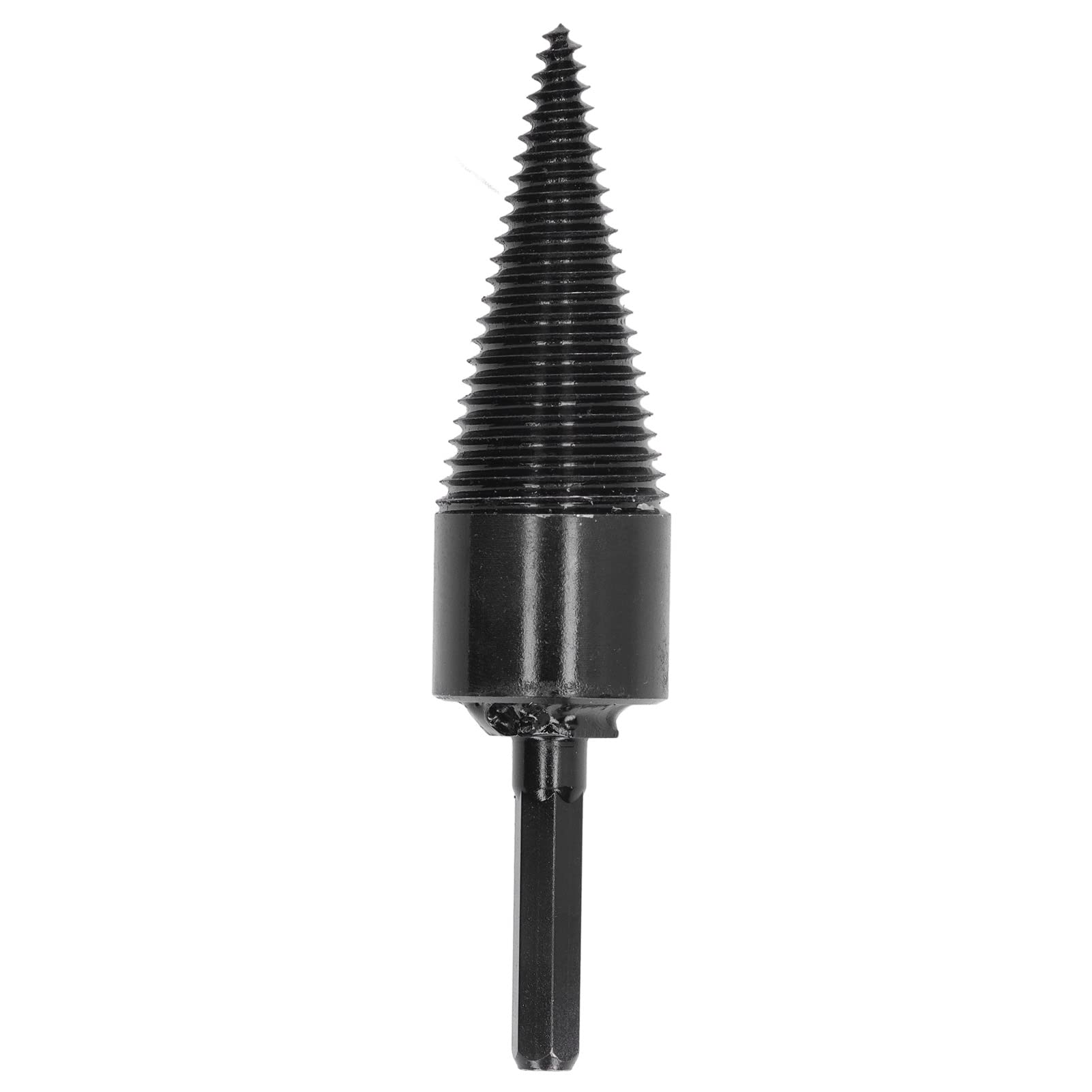 Ejoyous 140mm Wood Splitter Drill Bit, 50mm Carbon Steel Hex Shank, Non-Slip, High Efficiency, Easy to Install, 1 Count