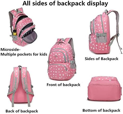 Girls Kids Princess Primary School Backpack Kid Pink Cute Bowknot Children Pu Leather Backpacks Daypack Mochila