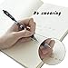 feela 25-Piece Retractable Premium Black Gel Ink Roller Ball Pens with Comfort Grip (23 black + 1 red + 1 blue ink)