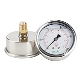 ELECALL 100psi Silicone Oil Filled Pressure Gauge