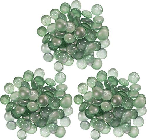 Set of 30 Ounces of Exotic Aquarium and Vase Gems! Almost 2 Pounds of Gems Perfect For Aquariums, Vase Fillers, Table Scatter, Scrapbooking and Much More! (Green Galaxy, 2 Pounds)