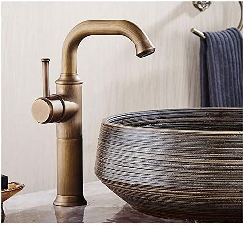 Grifos de Lavabo Grifería de latón Antiguo Baño con una Sola manija