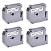 MYCARTRIDGE MK231 M-K231 Label Tape Cartridge (Black on White) Replacement for Brother M231 for use in P-Touch PT-90 PT-M95 PTM95M PT-70SR PT-80 Label Maker, 0.47 in x 26.2 ft (4-Pack)
