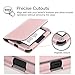 Fintie Case for Nook GlowLight 3, Slim Fit Premium Vegan Leather Folio Cover for Barnes and Noble Nook GlowLight 3 eReader 2017 Release Model# BNRV520, Rose Gold