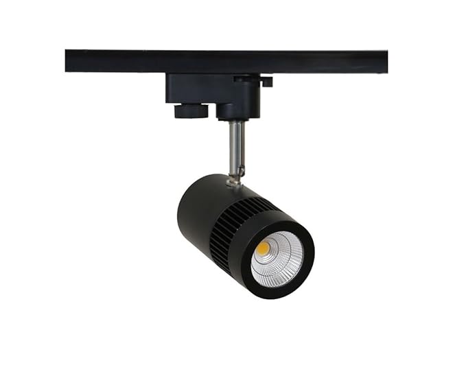 Glitz Led Spot Track Light 9W Warm White. Black Body, 2700K Finest Quality, Bright Light.