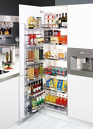 Kessebohmer Dispensa Tandem Large Unit 500 Or 600 Mm Wide Chrome Finish Amazon De Kuche Haushalt