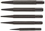 Fowler Full Warranty 52-500-015-0 Black Nitrate Center Punch 5 Piece Set