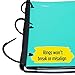 Five Star Flex Hybrid NoteBinder, 1-1/2 Inch Binder with Tabs, Notebook and 3 Ring Binder All-in-One, Teal (38681)