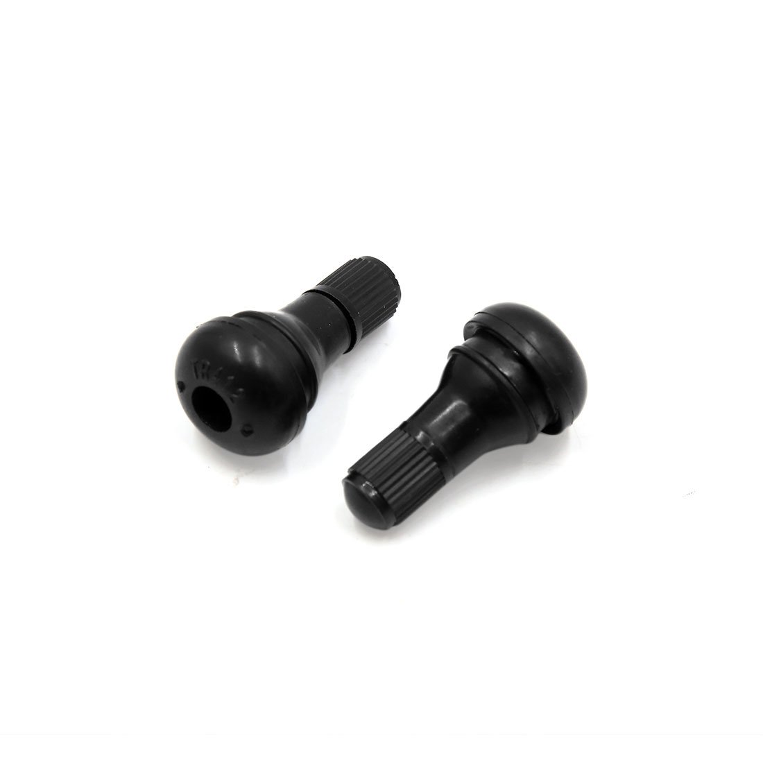 sourcingmap 2 Pcs Rubber Motorcycle Tubeless Tire Tyre Valve Stems w Dust Cap