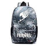 Anime Fairy Tail Guild Logo Backpack Galaxy School Book Bag for Teens
