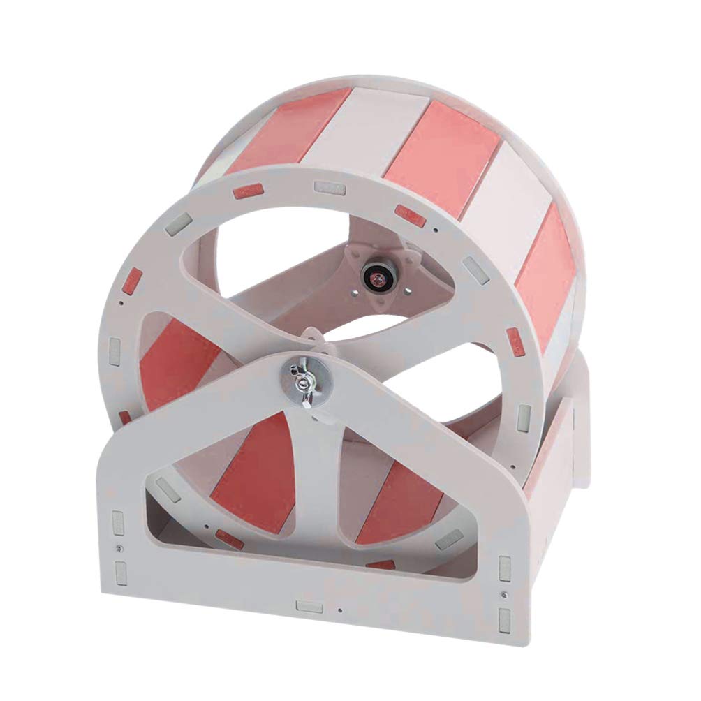 Balacoo Hamster Wheel Toy Pet Exercise Running Wheel Low Noise Exercise Roller Toy for Hedgehog Chinchilla Guinea Pig Ferret Mice (Pink)