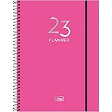 Planner Espiral 20 x 27,5 cm Neon 2023 - Pink - Tilibra