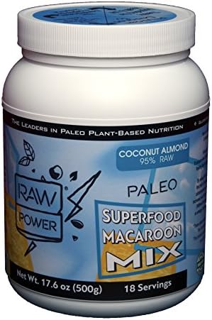 Gluten-Free Organic Vegan Plant-Based Pumpkin Seed Protein Powder Macaroon Mix Raw Power Superfood 18 Servings - Coconut Almond Flavor