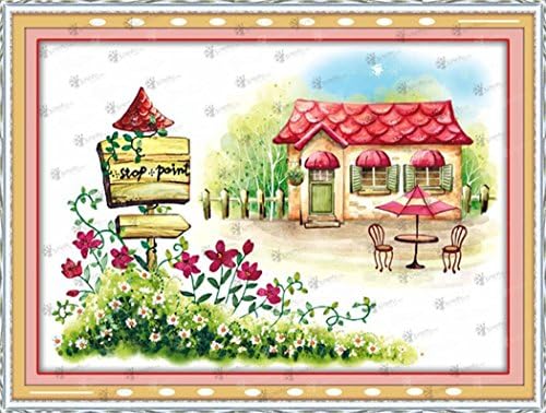 Aureate Handmade Completed Silk Ribbon Embroidery Fabric Wall Art Home Decoration Romantic 23"×17"