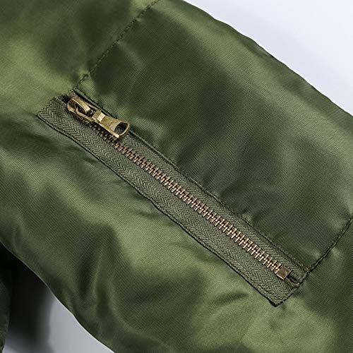 Men's Jacket Motorcycle Bomber Shearling Suede Collar Flight Bomber Jacket Flight Suit Winter Thickening Coat - Thumbnail 3