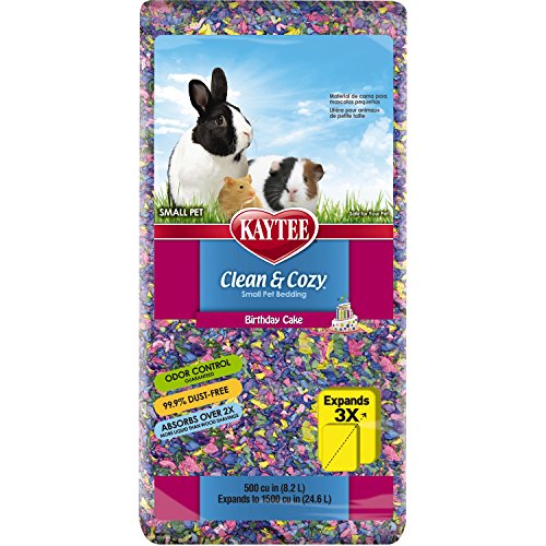 Kaytee Clean & Cozy Birthday Cake Bedding, 500 Cubic Inch